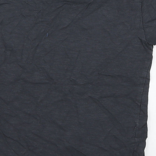 NEXT Boys Grey  100% Cotton Basic T-Shirt Size 3-4 Years Round Neck Pullover