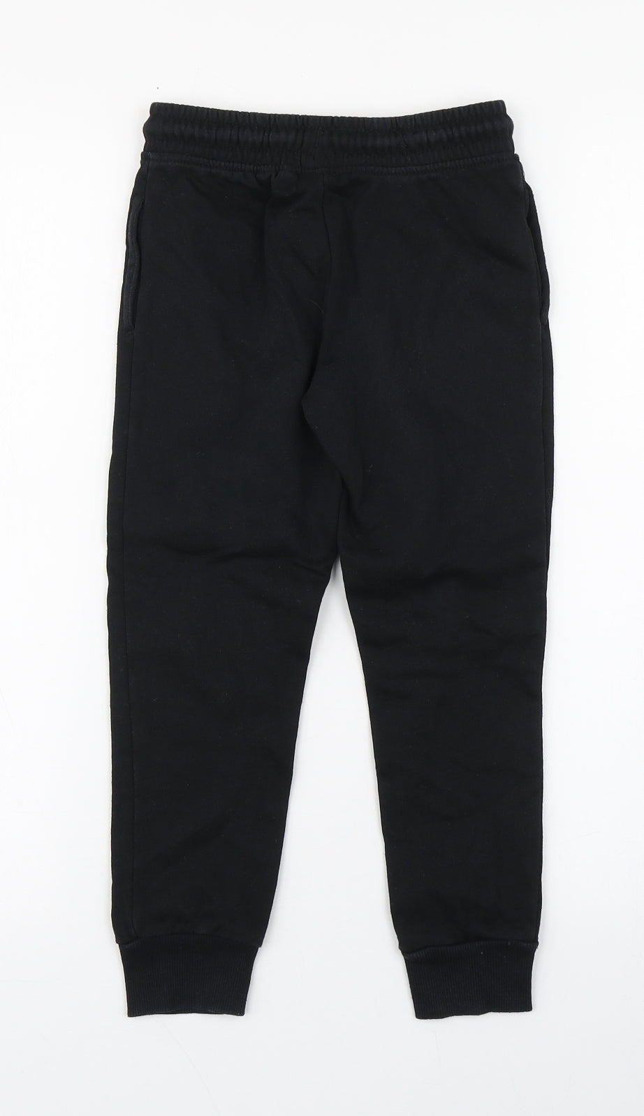 Dunnes Stores Boys Black  Cotton Jogger Trousers Size 7 Years  Regular