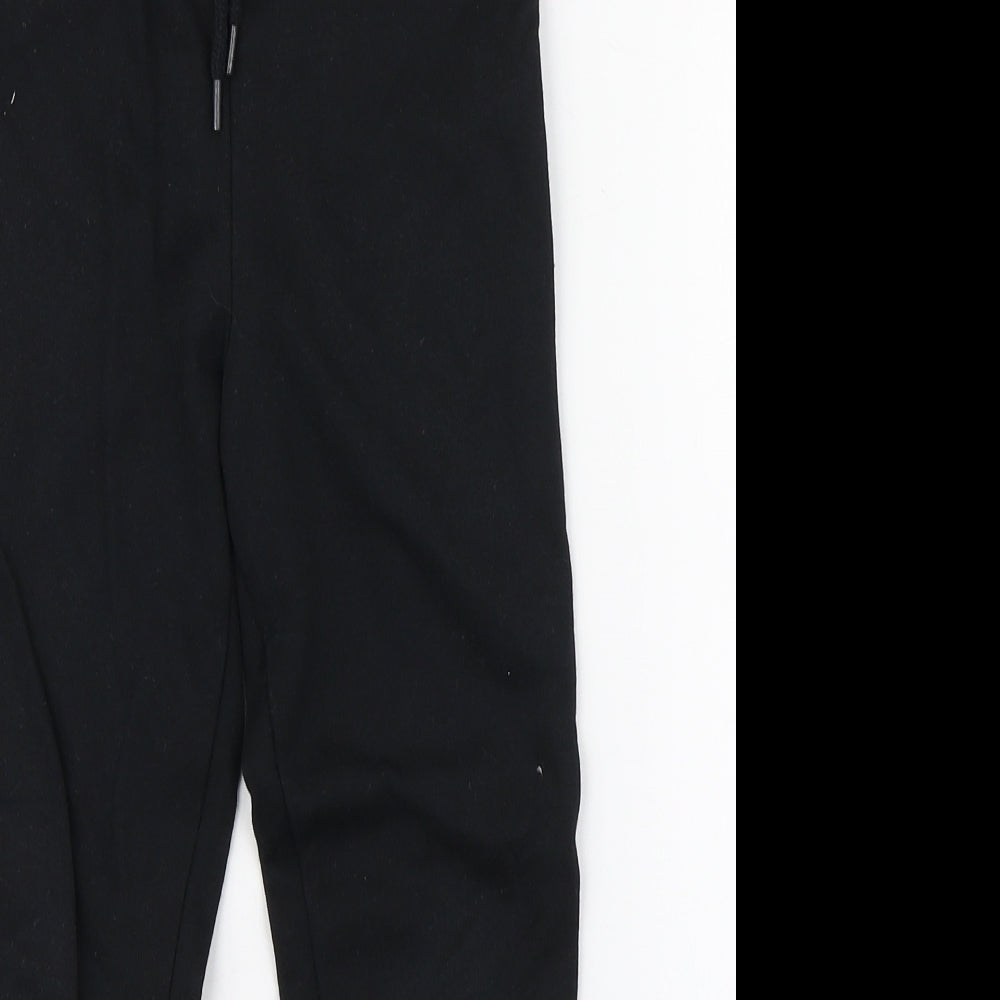 Dunnes Stores Boys Black  Cotton Jogger Trousers Size 7 Years  Regular