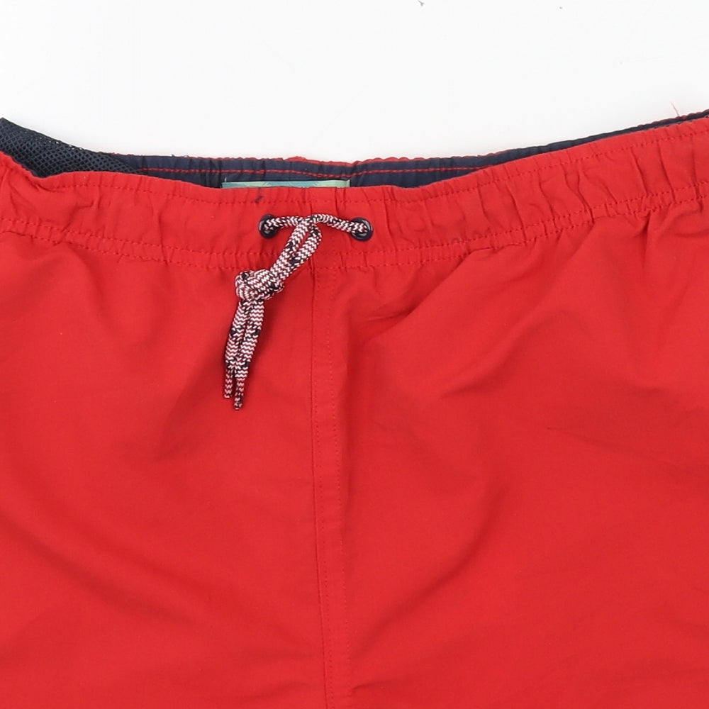 Primark Mens Red  Polyester Athletic Shorts Size S  Regular  - Swim Trunks