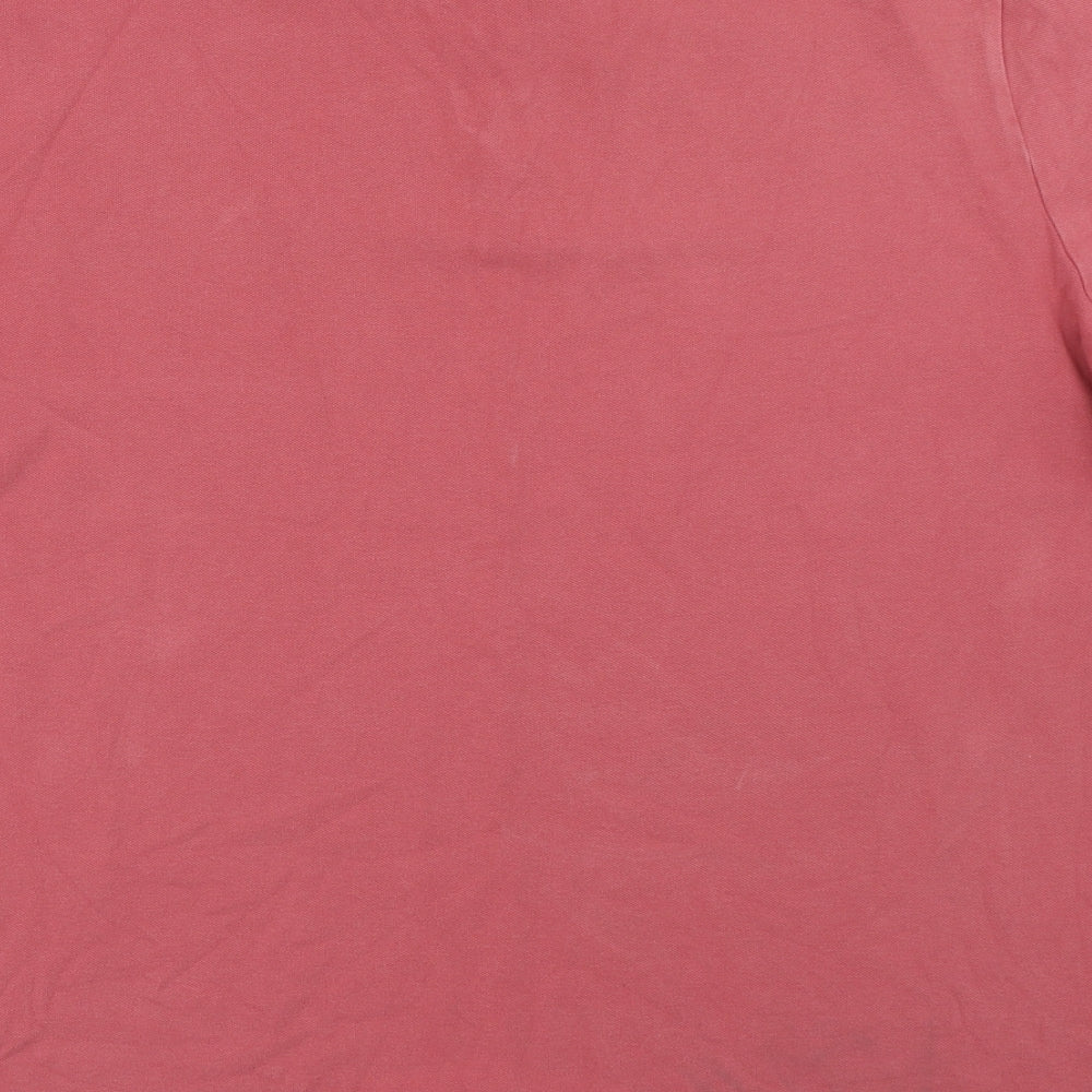 F&F Mens Red  Cotton  Polo Size XL Collared Button