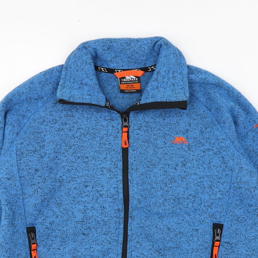Trespass Boys Blue   Jacket  Size 9-10 Years  Zip