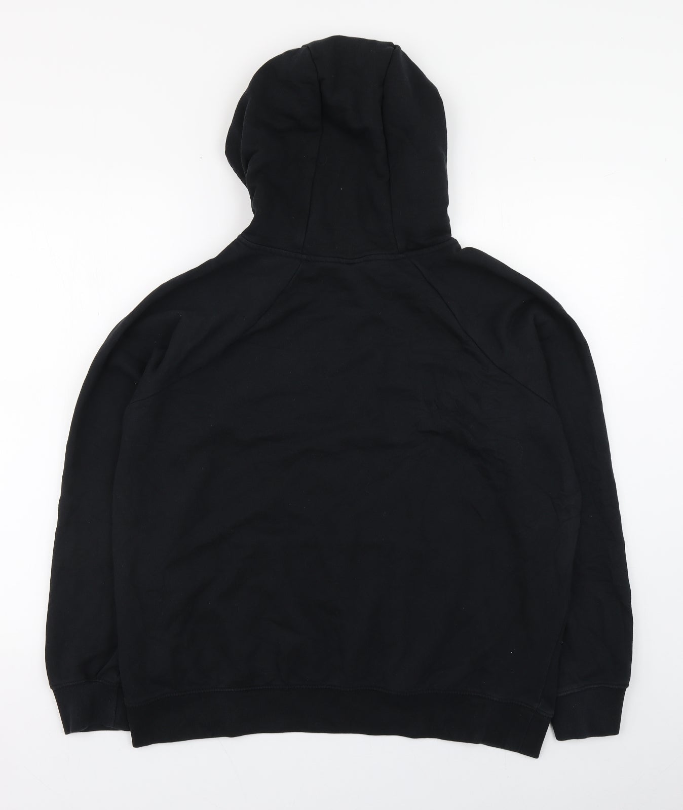 Nike Mens Black  Cotton Pullover Hoodie Size L