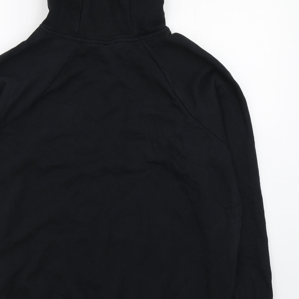 Nike Mens Black  Cotton Pullover Hoodie Size L