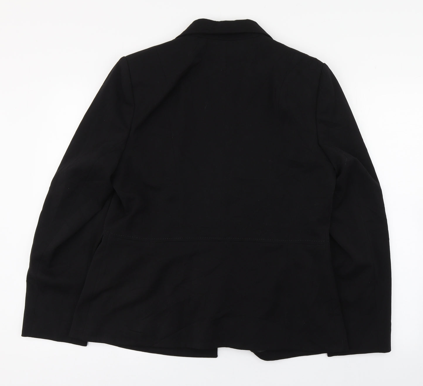 BHS Womens Black   Jacket Blazer Size 16  Button