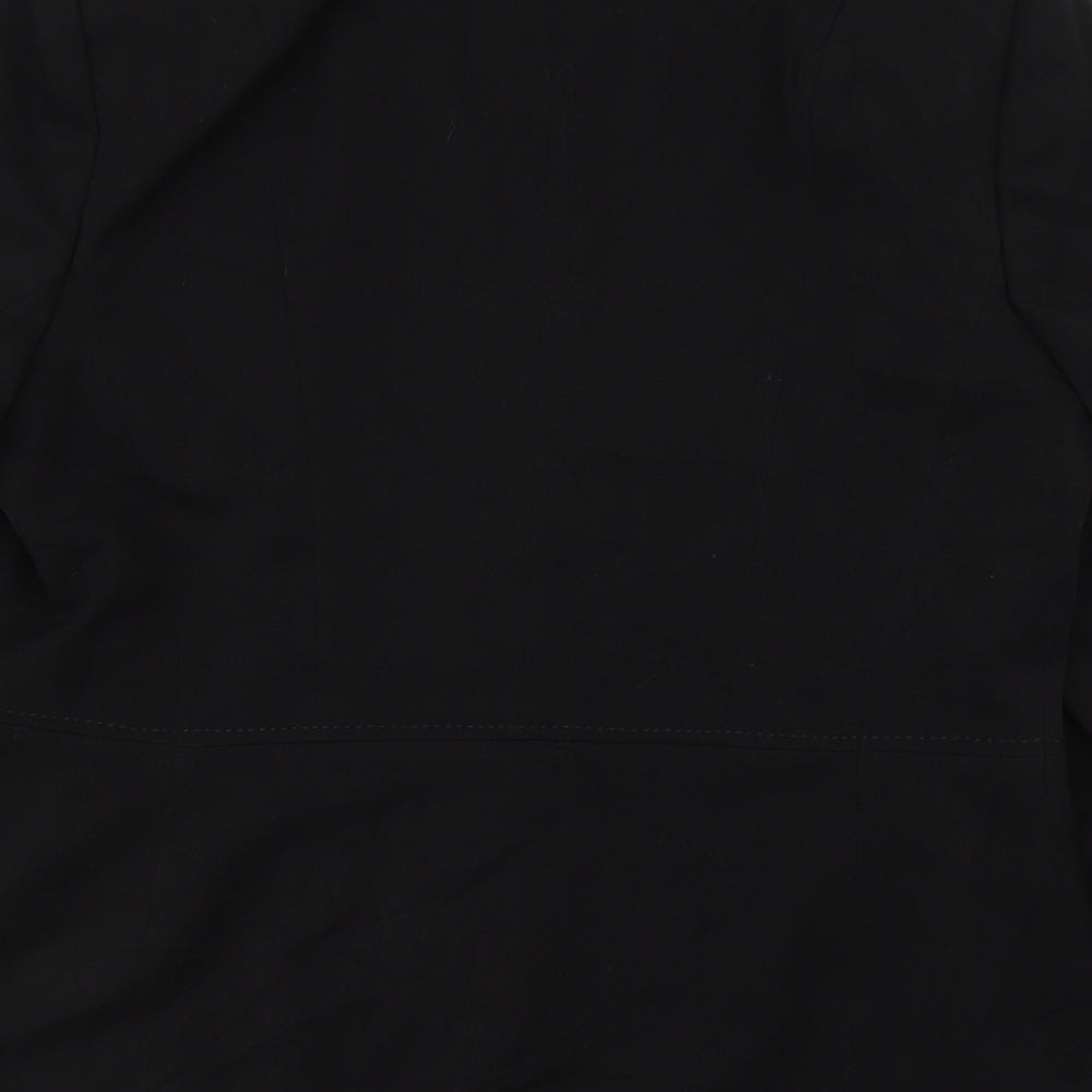 BHS Womens Black   Jacket Blazer Size 16  Button
