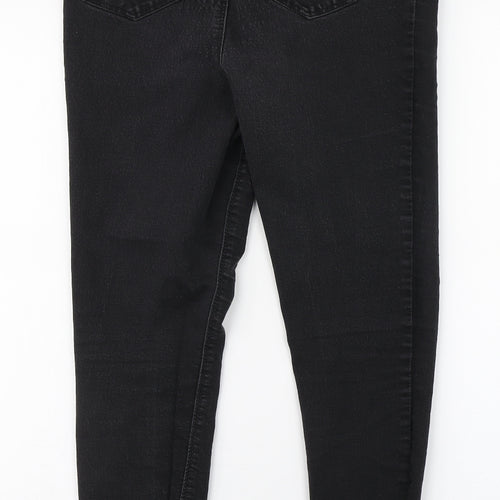 Papaya Womens Black  Polyester Skinny Jeans Size 12 L26 in Regular