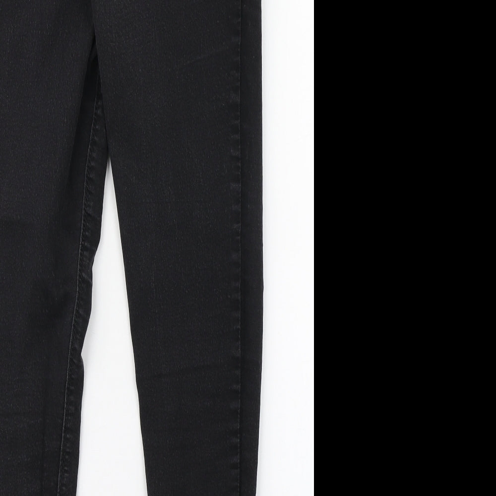 Papaya Womens Black  Polyester Skinny Jeans Size 12 L26 in Regular