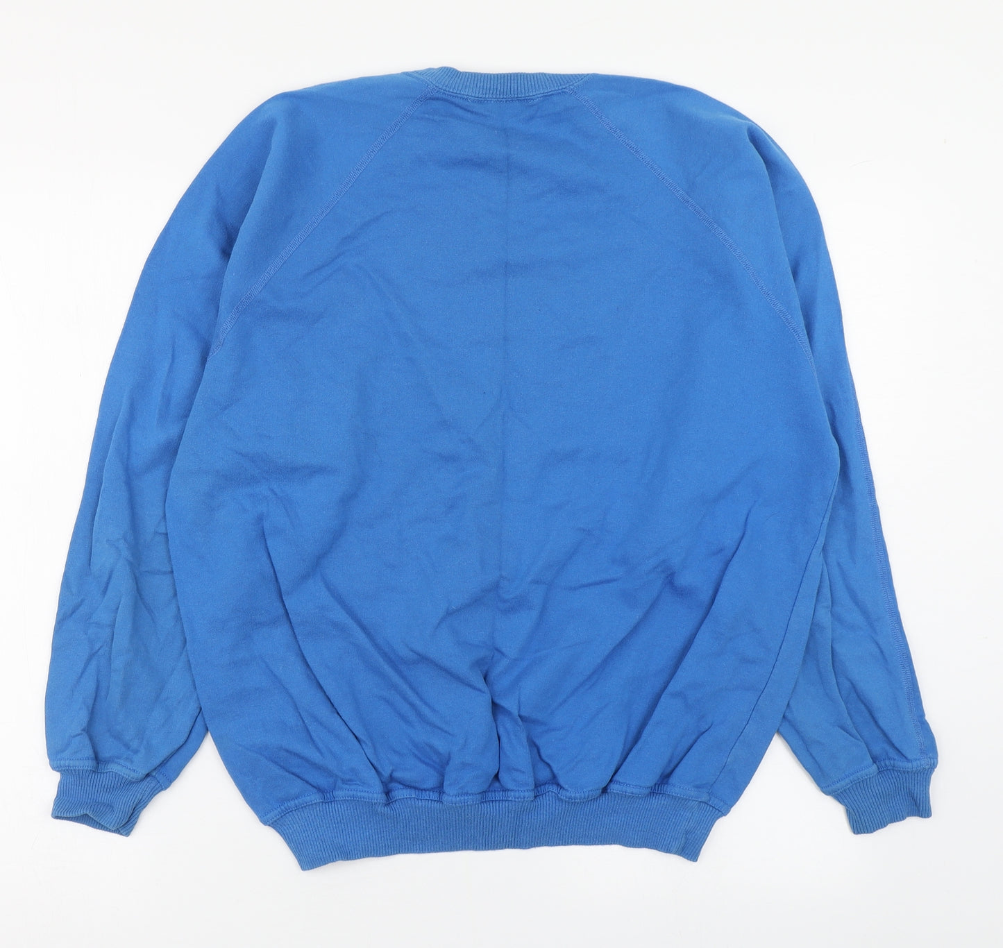 St Michael Mens Blue  Cotton Pullover Sweatshirt Size M
