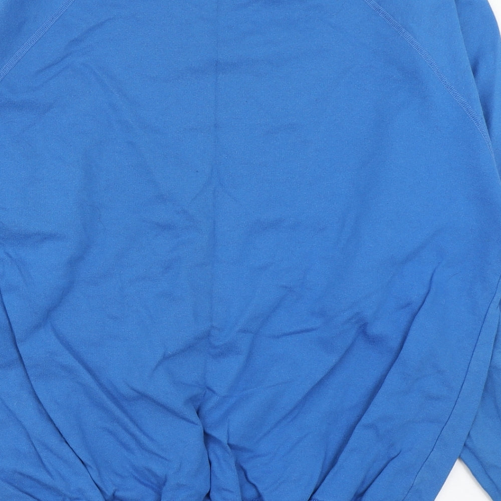 St Michael Mens Blue  Cotton Pullover Sweatshirt Size M