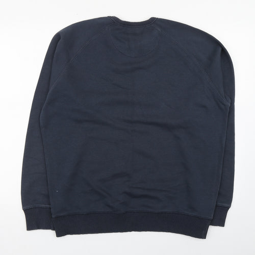 Matalan Mens Blue  Cotton Pullover Sweatshirt Size L