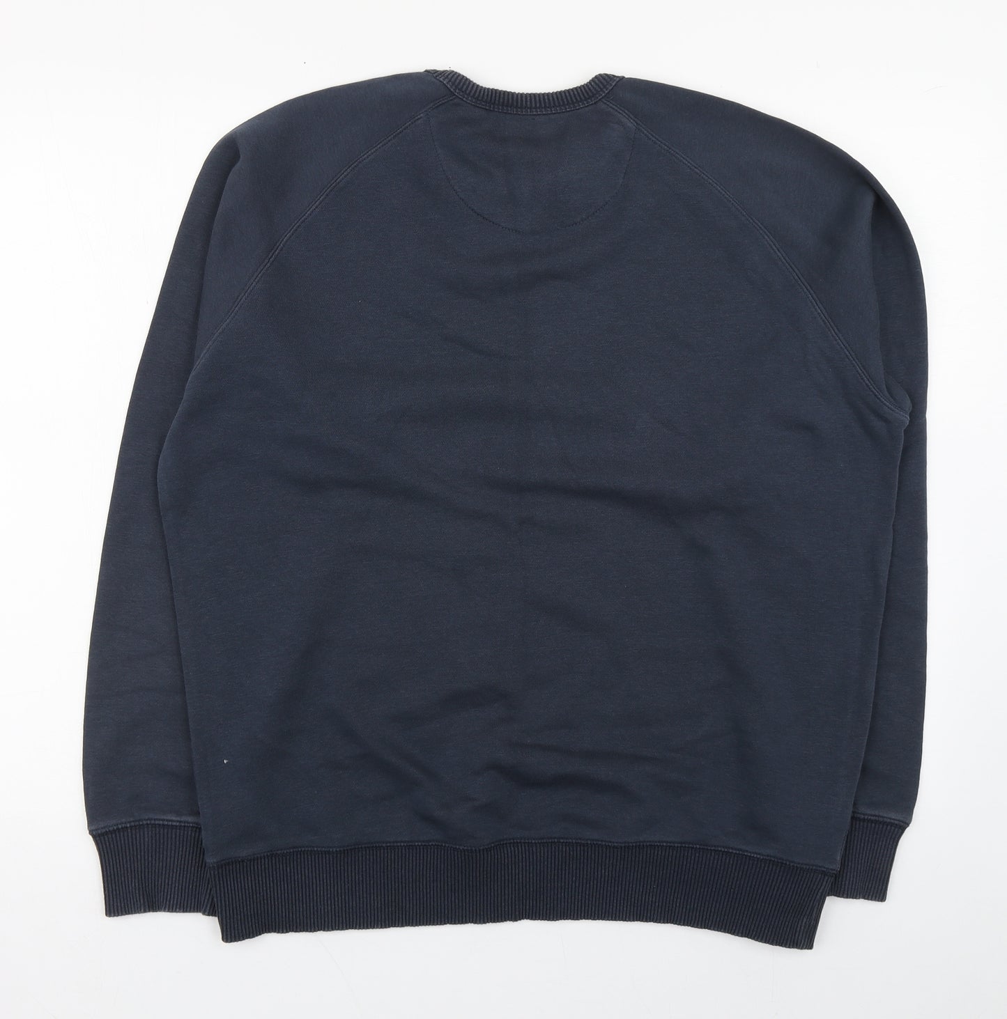 Matalan Mens Blue  Cotton Pullover Sweatshirt Size L