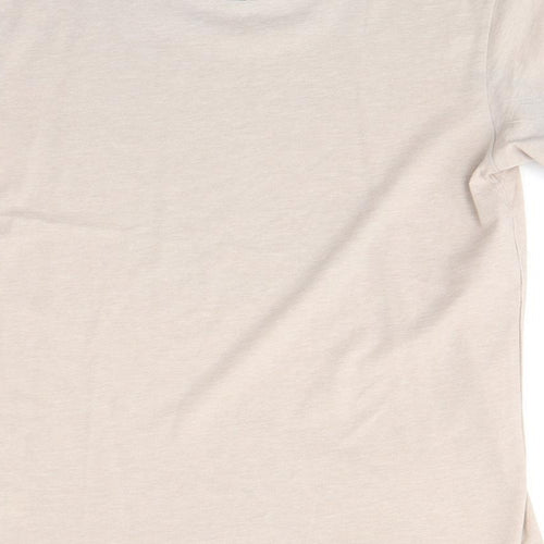 Two red Dogs Boys Beige  Polyester Basic T-Shirt Size 7-8 Years Round Neck Pullover - Tenby