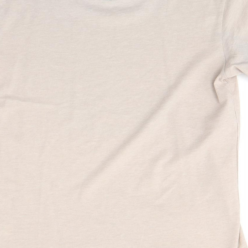 Two red Dogs Boys Beige  Polyester Basic T-Shirt Size 7-8 Years Round Neck Pullover - Tenby