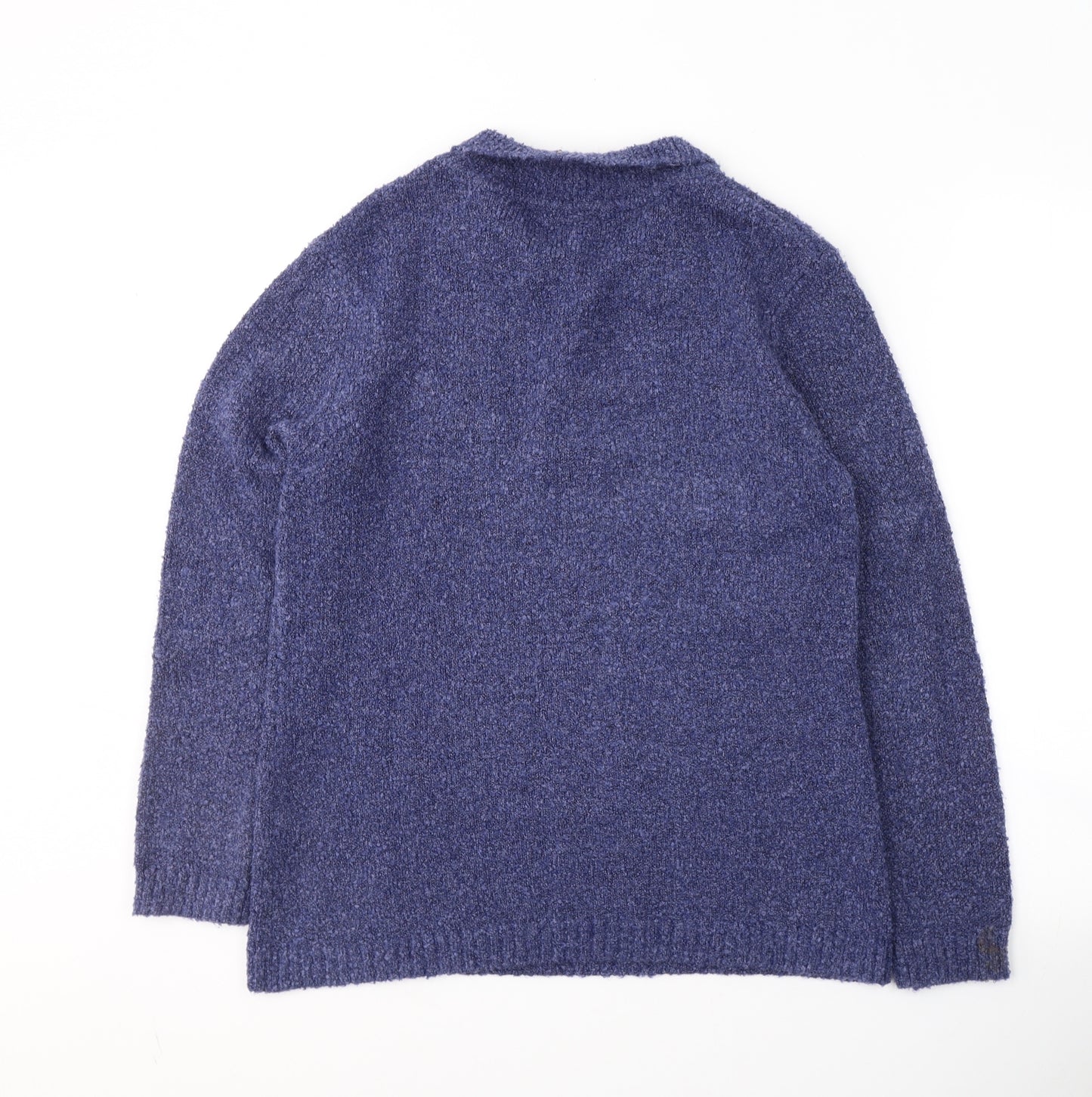 Damart Womens Purple Collared  Acrylic Pullover Jumper Size 14