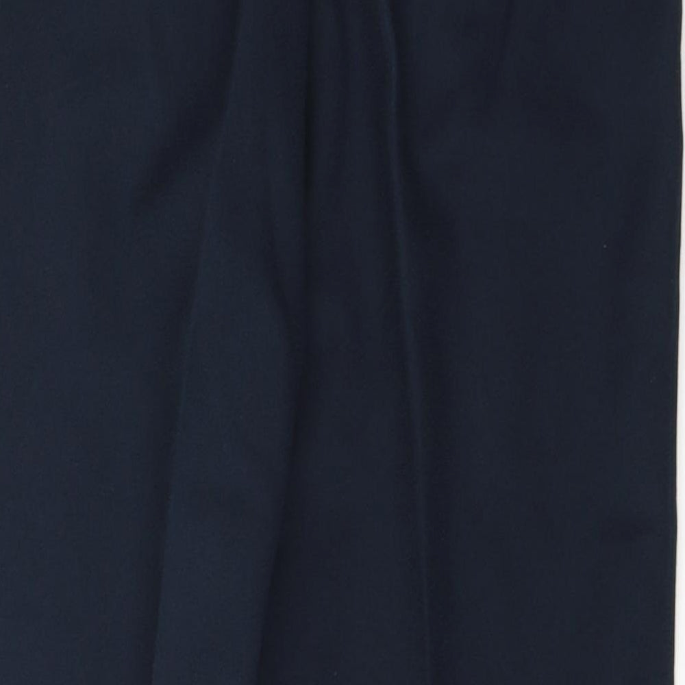 Damart Womens Blue  Polyester Trousers  Size 12 L27 in Regular