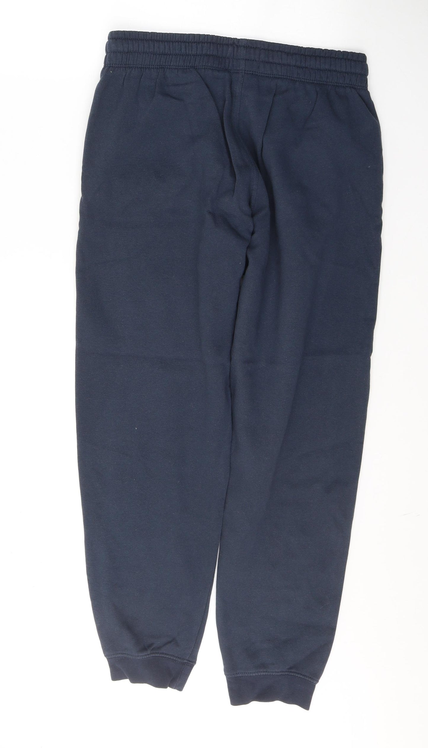 H&M Mens Blue  Cotton Sweatpants Trousers Size S L29 in Regular Tie