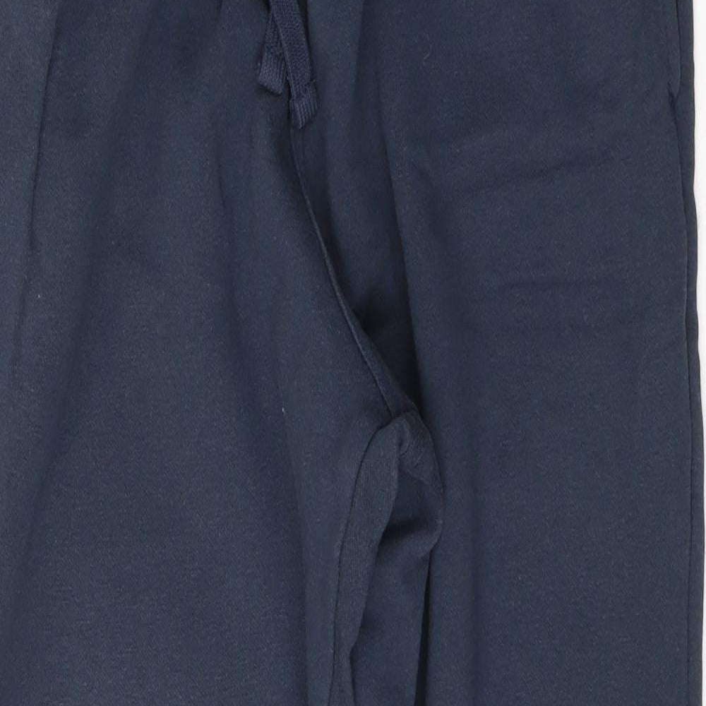 H&M Mens Blue  Cotton Sweatpants Trousers Size S L29 in Regular Tie