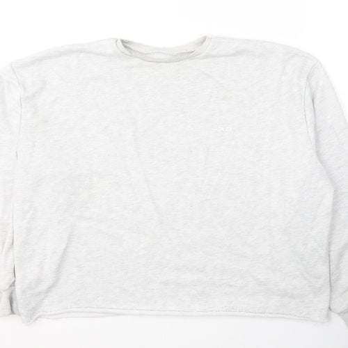 ASOS Womens Grey  Cotton Pullover Sweatshirt Size 12  Pullover