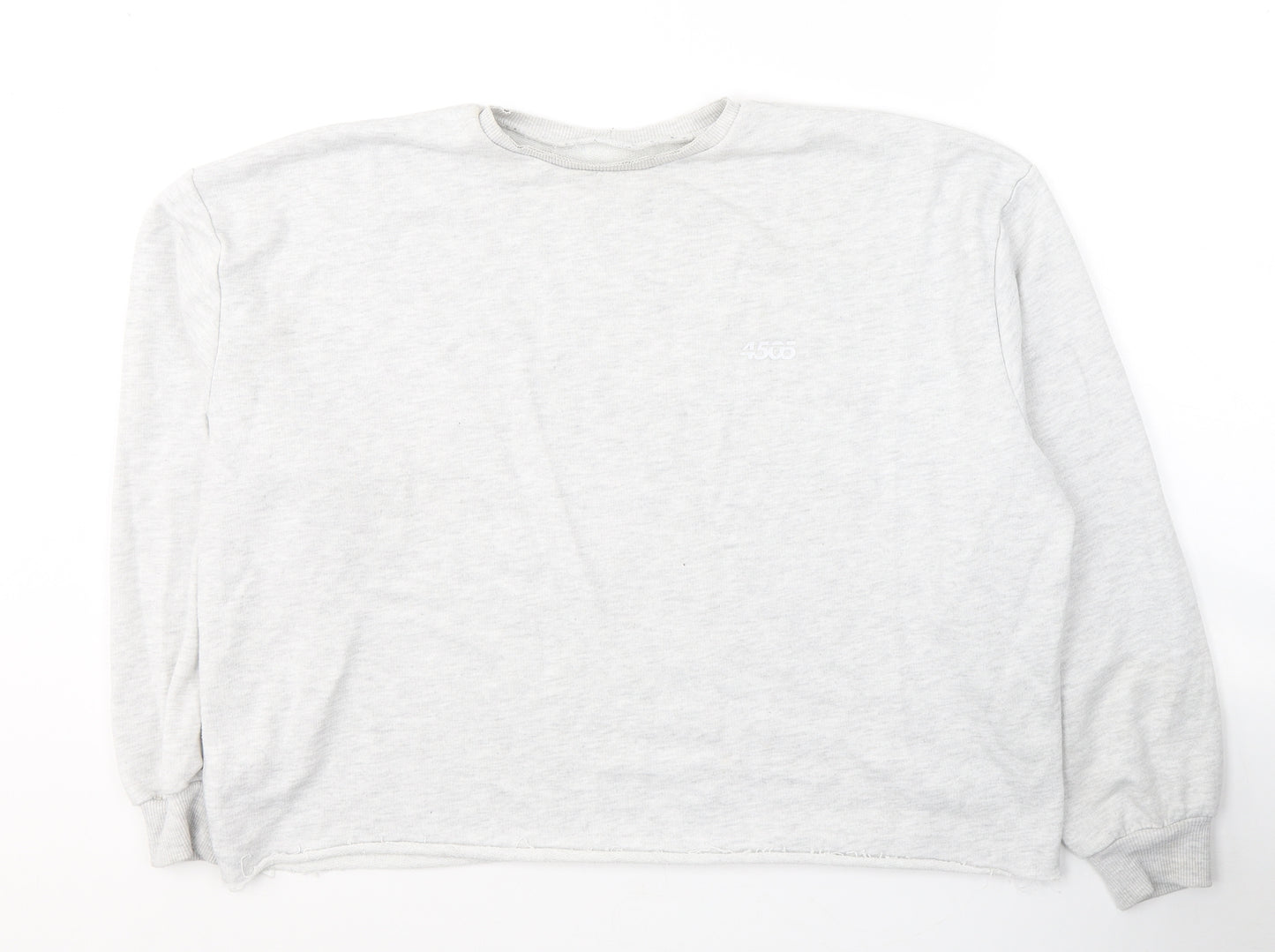 ASOS Womens Grey  Cotton Pullover Sweatshirt Size 12  Pullover