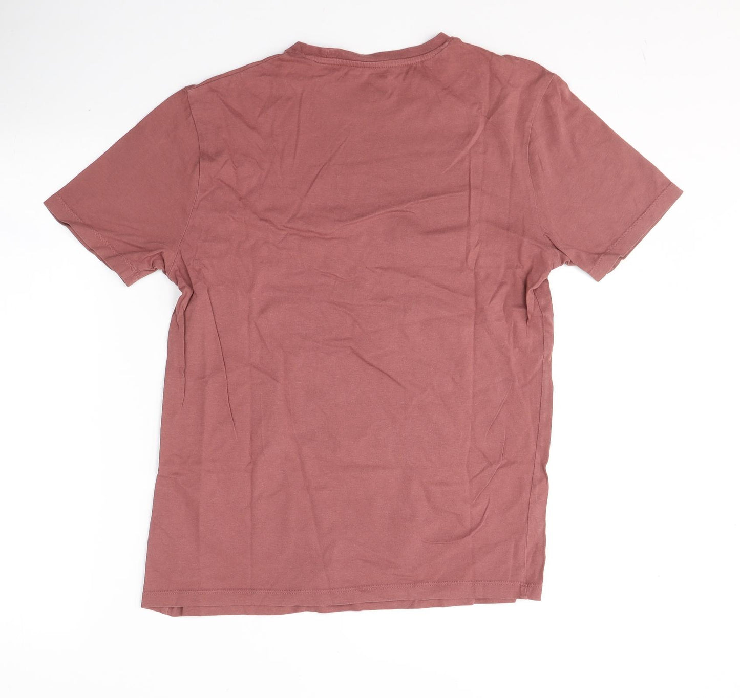 F&F Mens Red  Cotton  T-Shirt Size S Round Neck