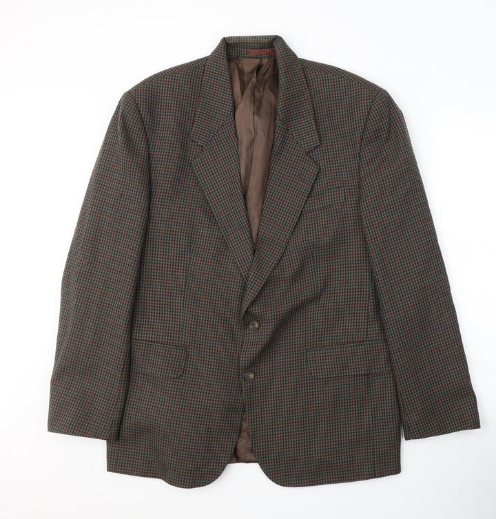 Princeton Mens Brown  Polyester Jacket Suit Jacket Size L