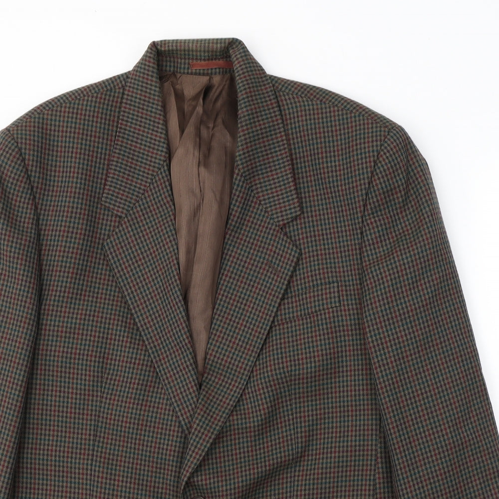 Princeton Mens Brown  Polyester Jacket Suit Jacket Size L