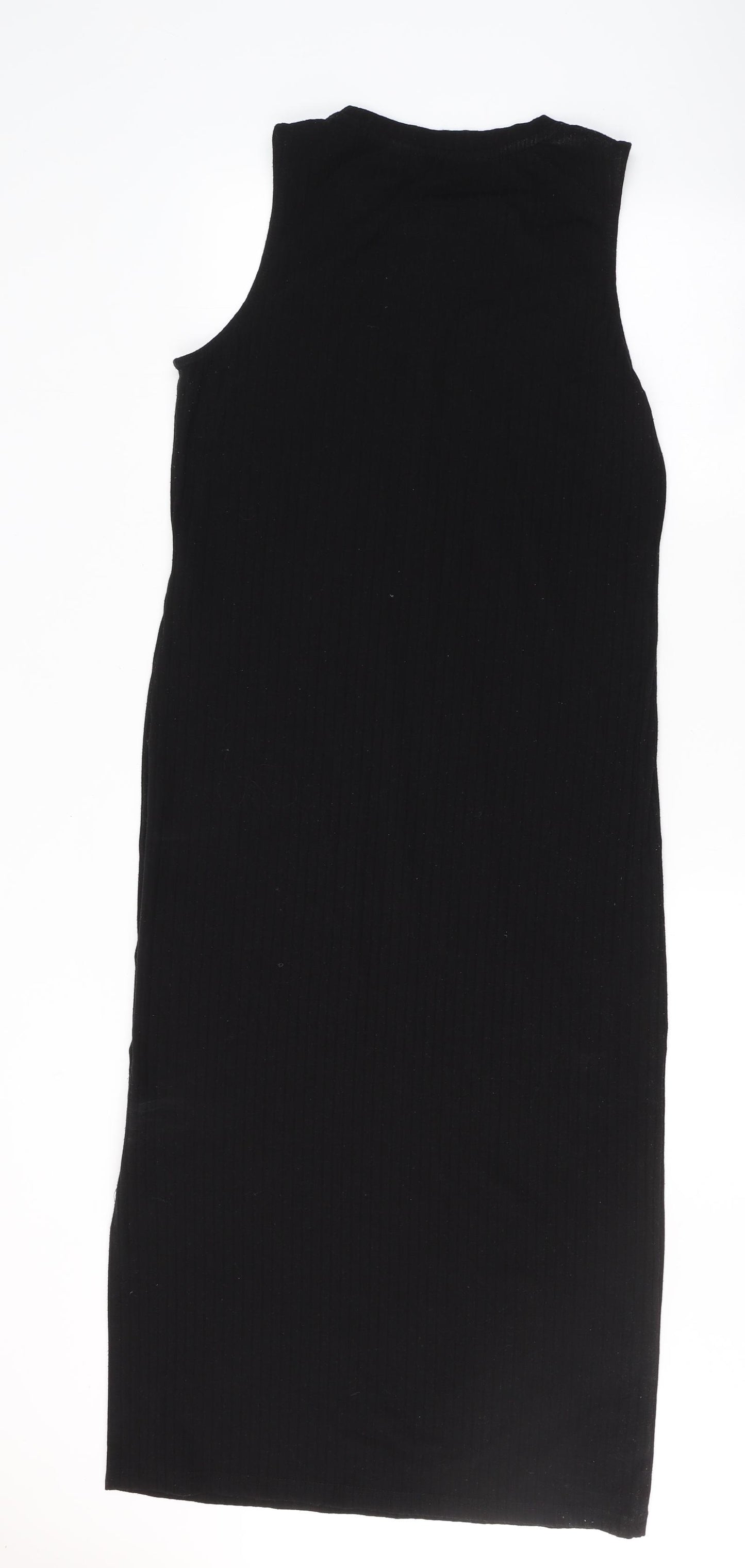VERO MODA Womens Black  Cotton Tank Dress  Size M  Round Neck Pullover