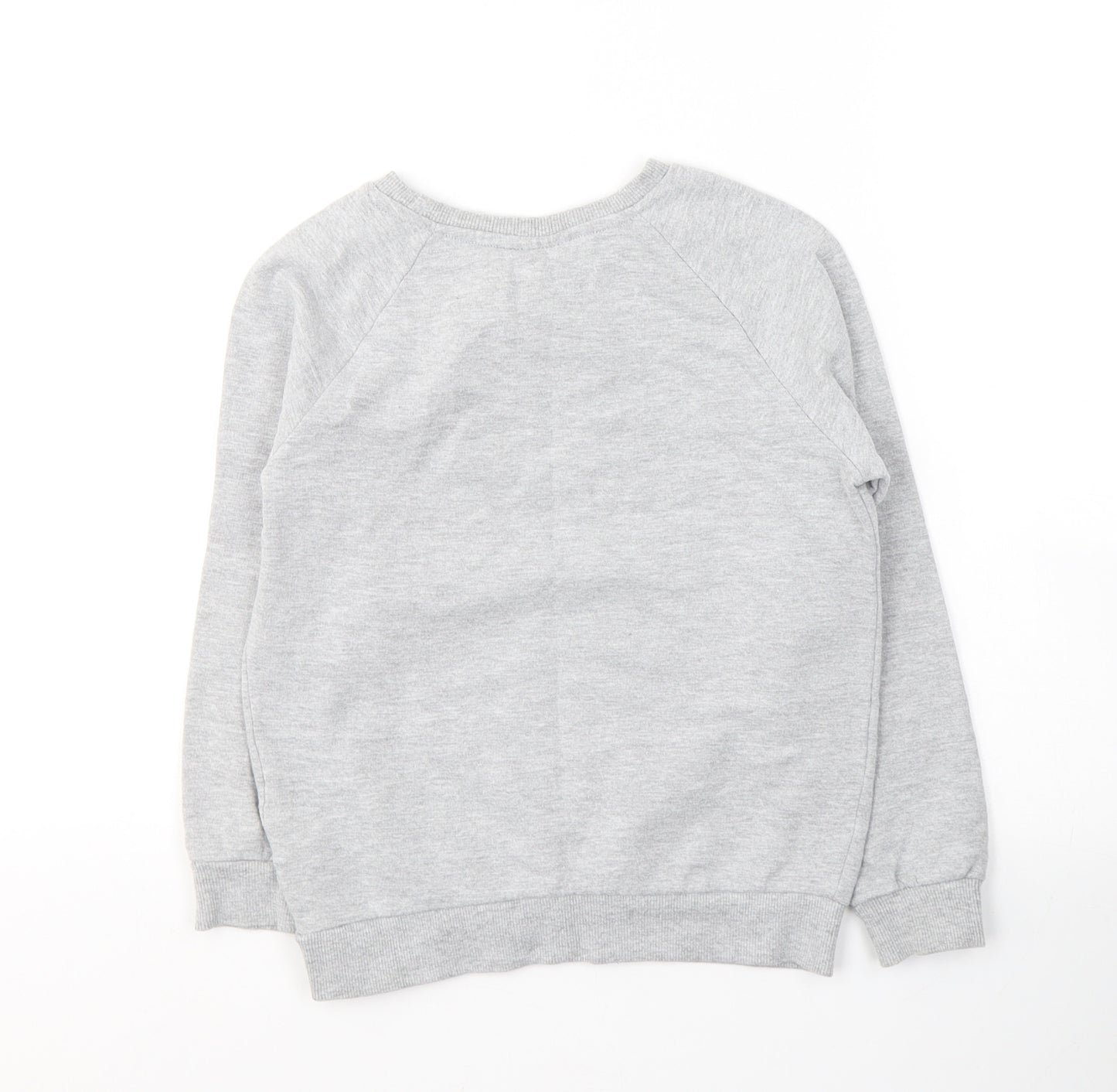 Disney Boys Grey  Cotton Pullover Sweatshirt Size 6-7 Years  Pullover - Mickey Mouse, Lets be silly