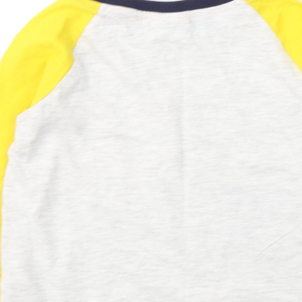 Paw Patrol Boys Grey Colourblock Cotton Pullover Casual Size 5-6 Years Round Neck Pullover - PAW PATROL