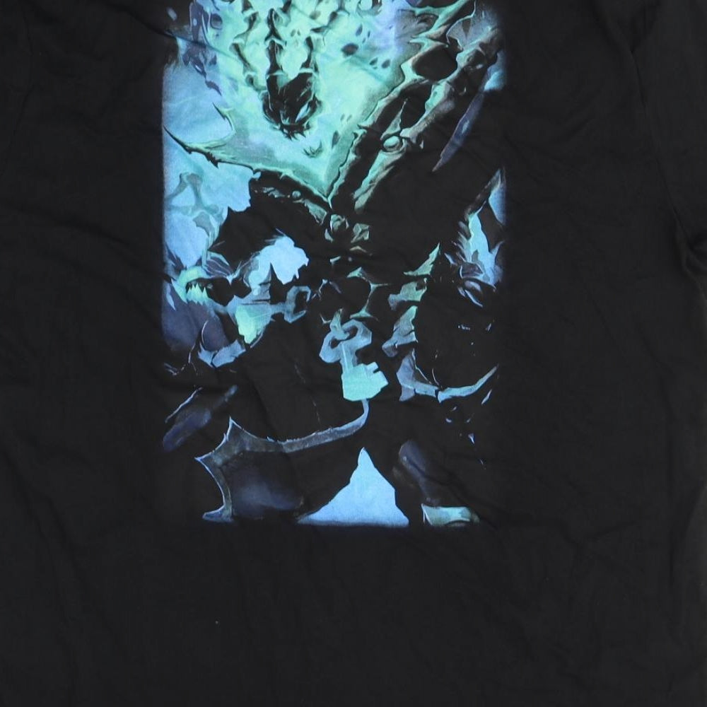 Primark Mens Black  Cotton  T-Shirt Size XL Round Neck  - League of Legends