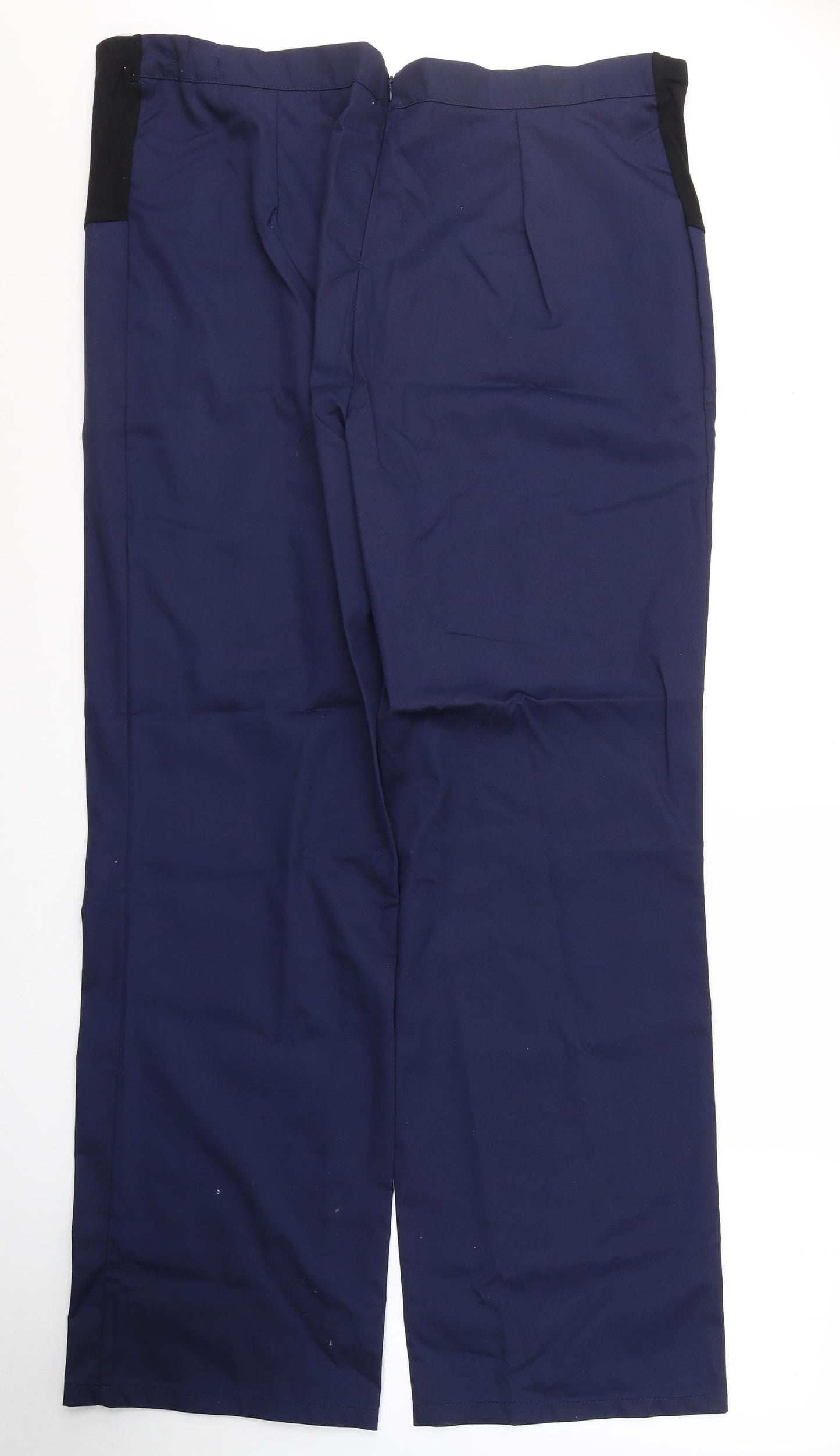 Simon Jersey Womens Blue  Polyester Trousers  Size 22 L34 in Regular Zip