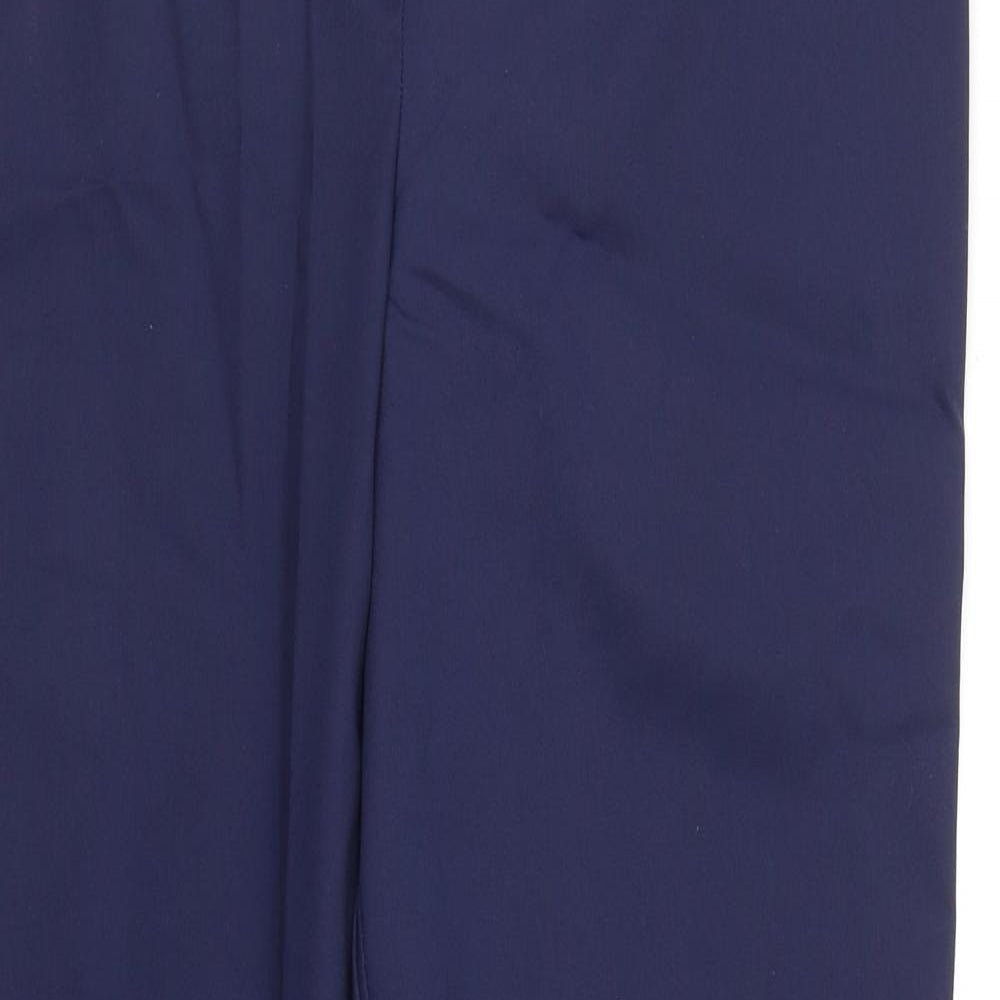 Simon Jersey Womens Blue  Polyester Trousers  Size 22 L34 in Regular Zip