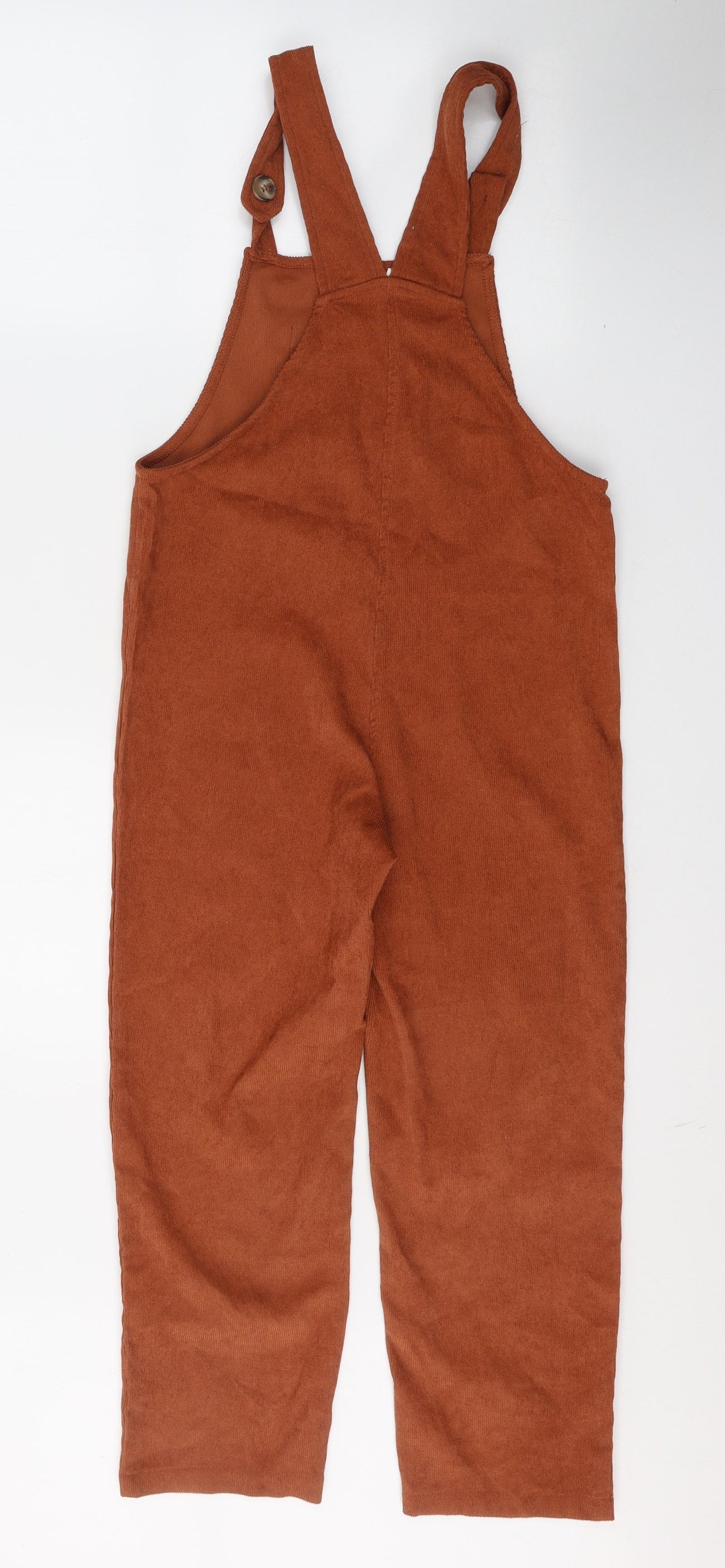 SheIn Girls Brown  Polyester Dungaree One-Piece Size 10 Years  Button