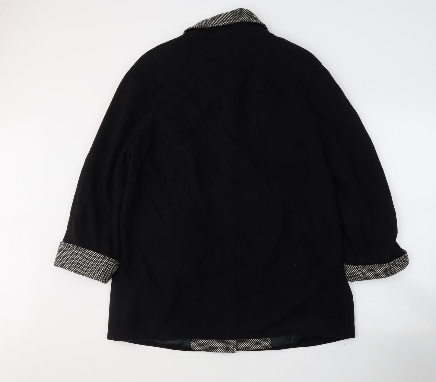 Eastex Womens Black   Parka Coat Size 14  Button