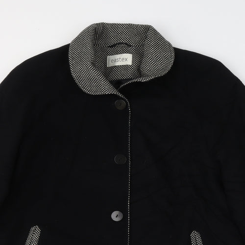 Eastex Womens Black   Parka Coat Size 14  Button