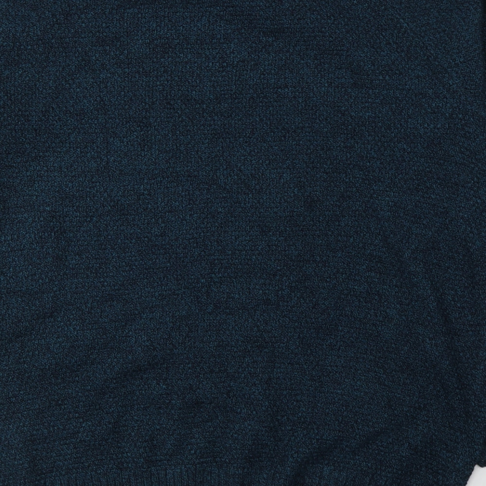 Matalan Mens Blue Round Neck  Acrylic Pullover Jumper Size 2XL