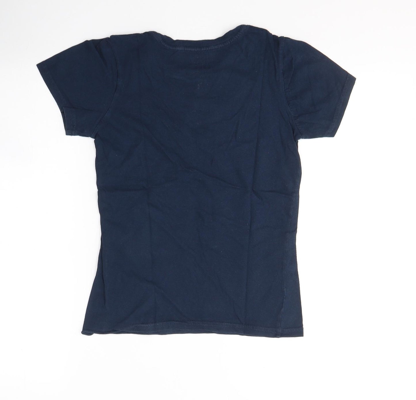Bladerunner Womens Blue  Cotton Basic T-Shirt Size M Round Neck - Wallace
