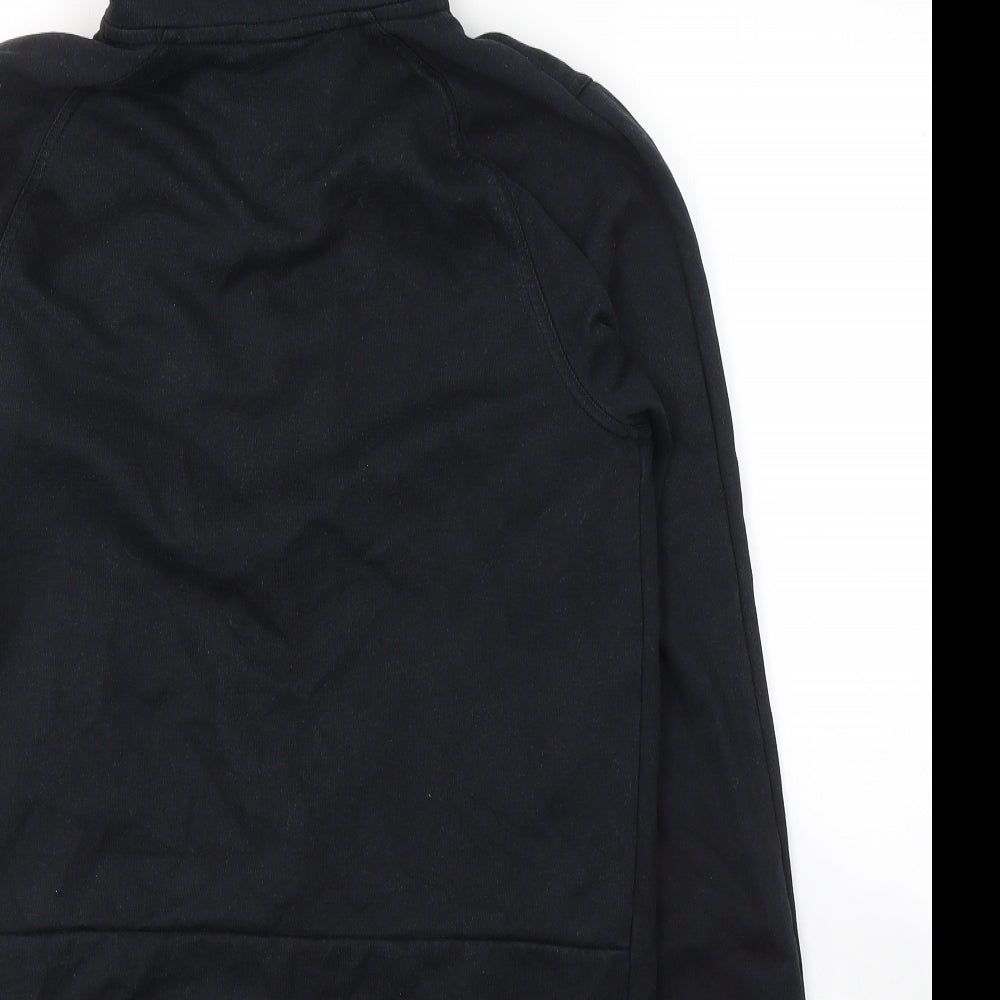 Nike Mens Black  Cotton Full Zip Hoodie Size S