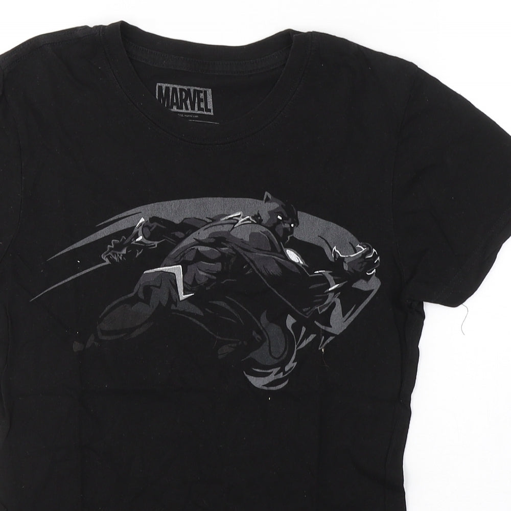 Marvel Boys Black  Cotton Basic T-Shirt Size M Round Neck Pullover - Batman