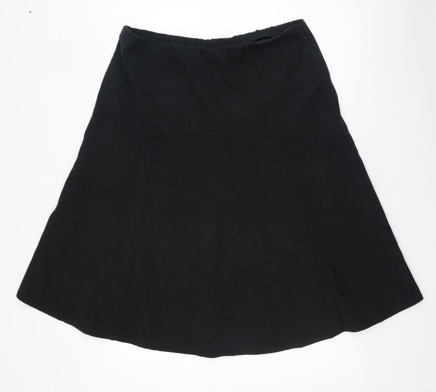 Bonmarché Womens Black  Polyester Skater Skirt Size 16