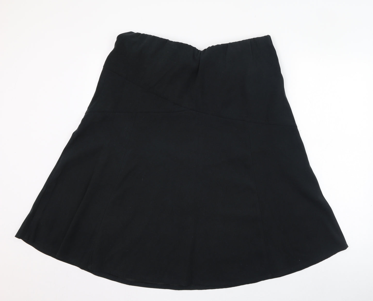 Bonmarché Womens Black  Polyester Skater Skirt Size 16