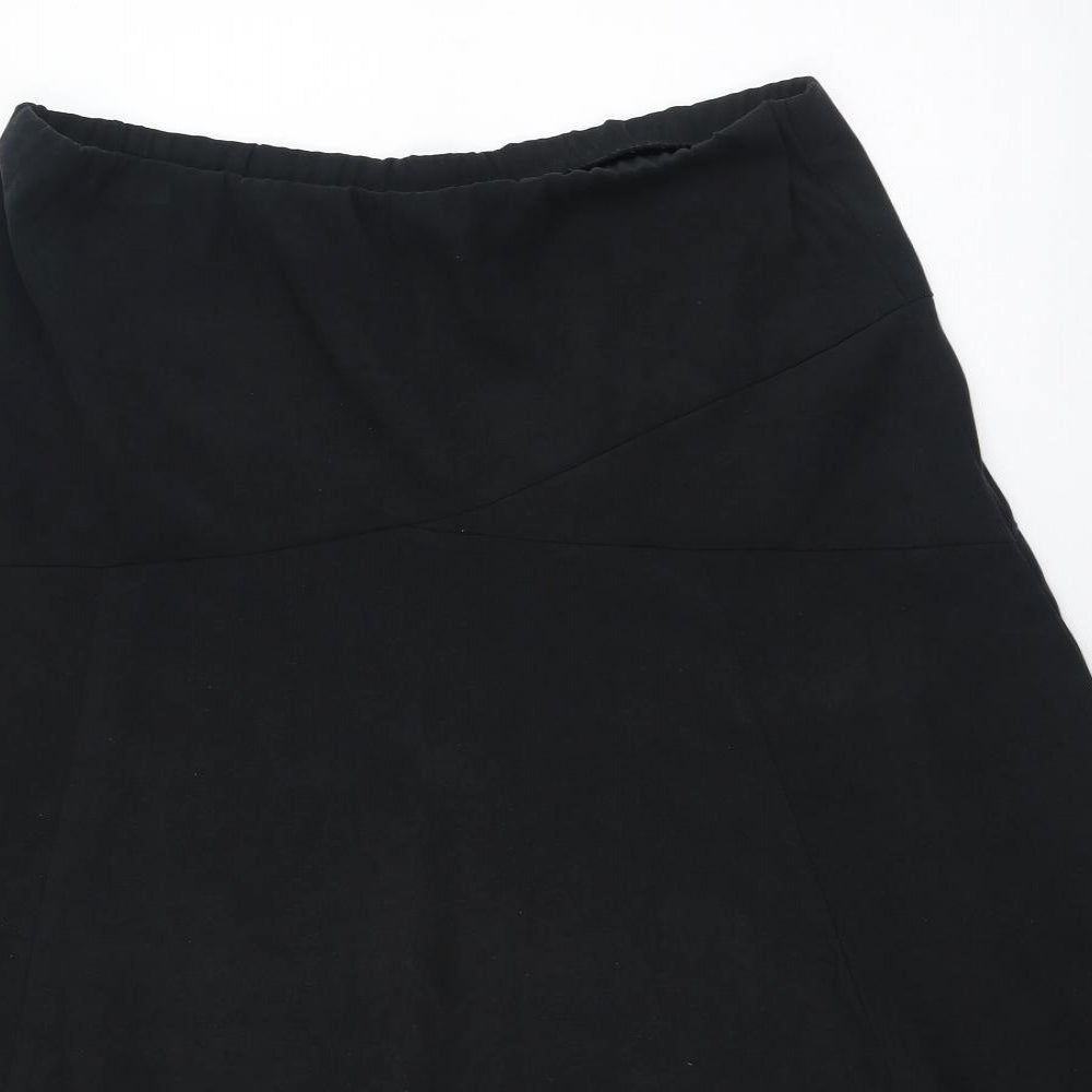 Bonmarché Womens Black  Polyester Skater Skirt Size 16