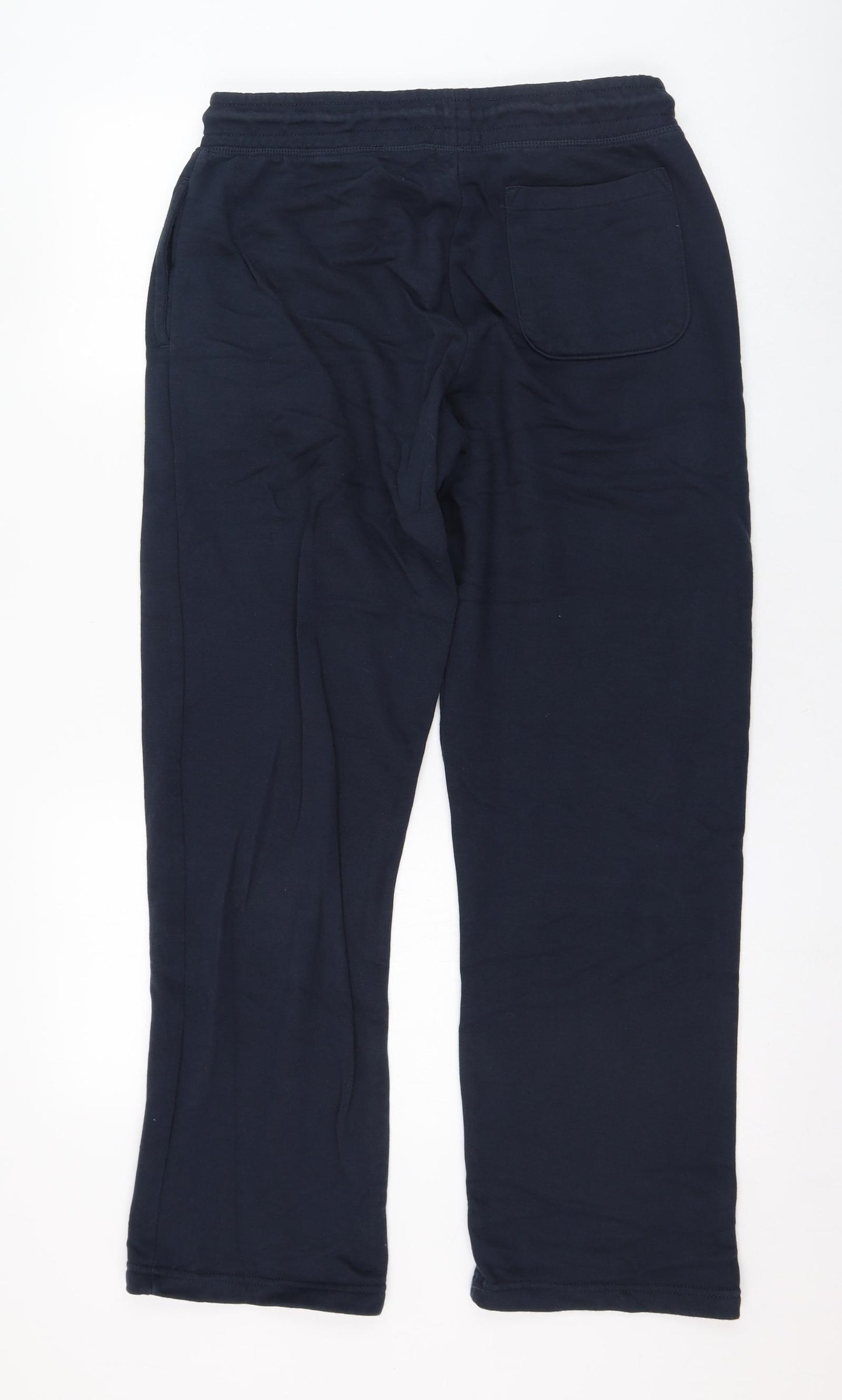 Dunnes Stores Mens Blue  Cotton Jogger Trousers Size M L28 in Regular