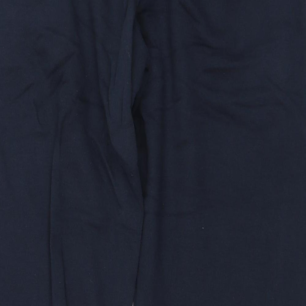 Dunnes Stores Mens Blue  Cotton Jogger Trousers Size M L28 in Regular