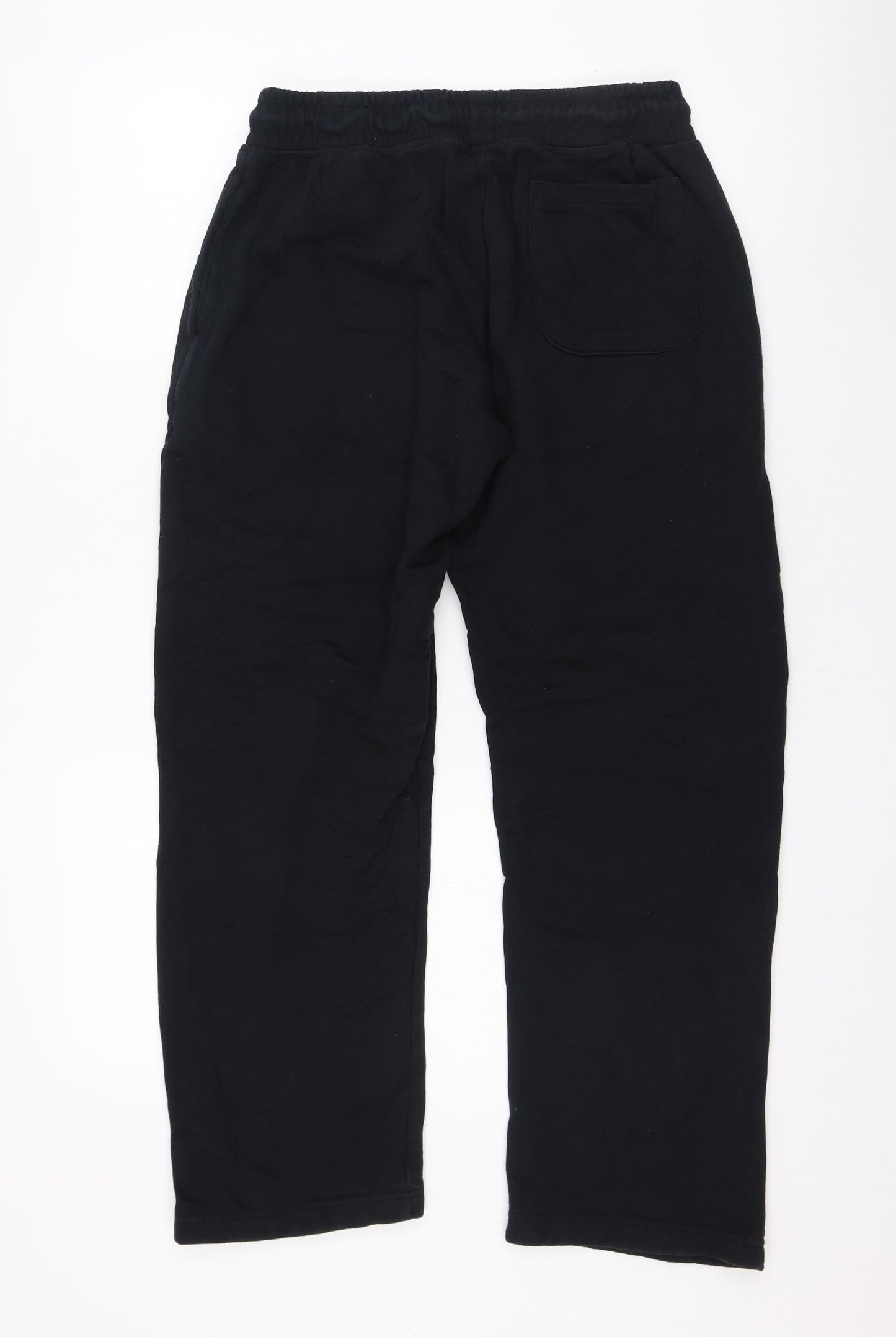 Dunnes Stores Mens Black  Cotton Jogger Trousers Size M L26 in Regular