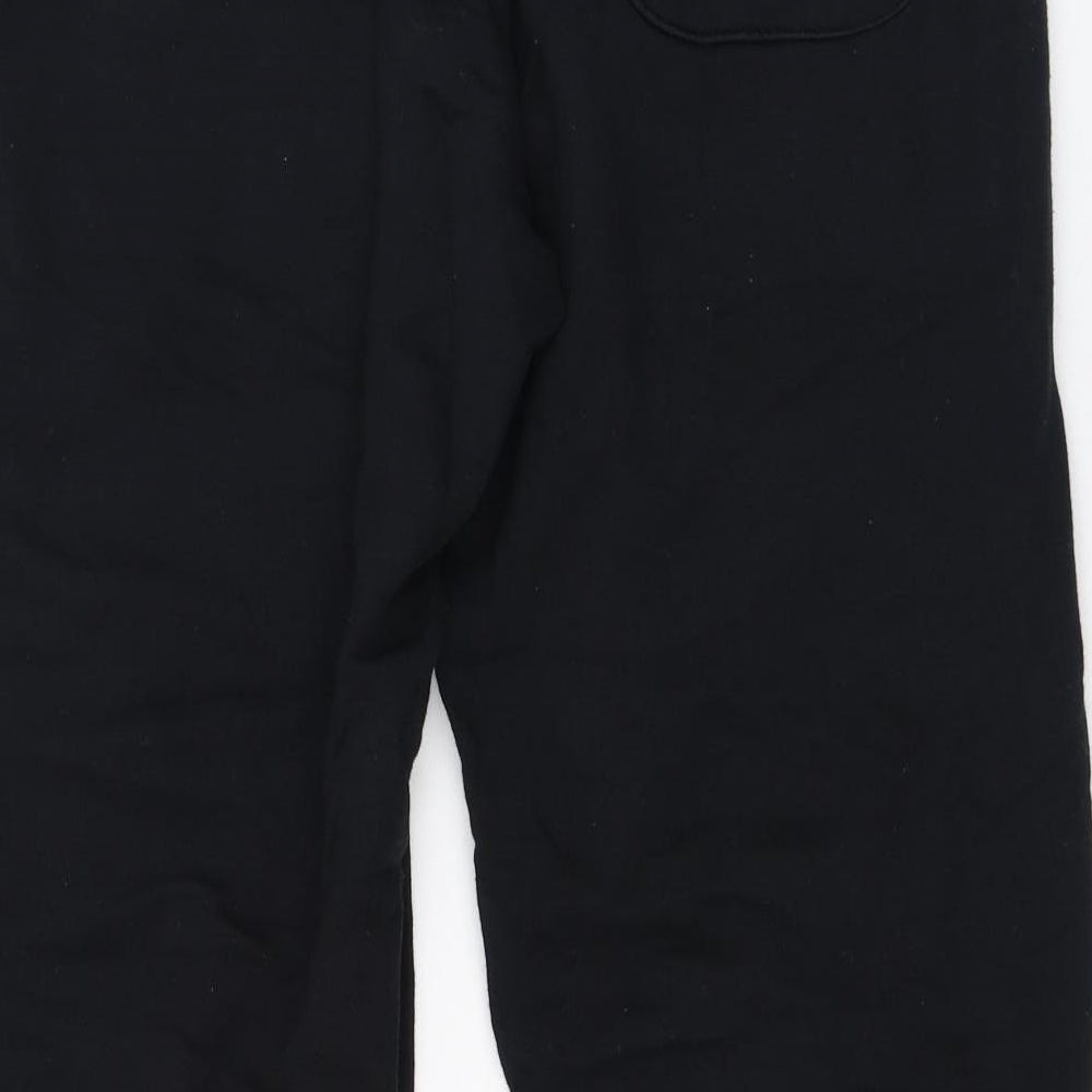 Dunnes Stores Mens Black  Cotton Jogger Trousers Size M L26 in Regular