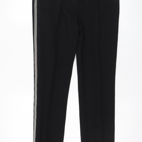 Airfield Womens Black  Viscose Trousers  Size 32 L29 in Regular Zip