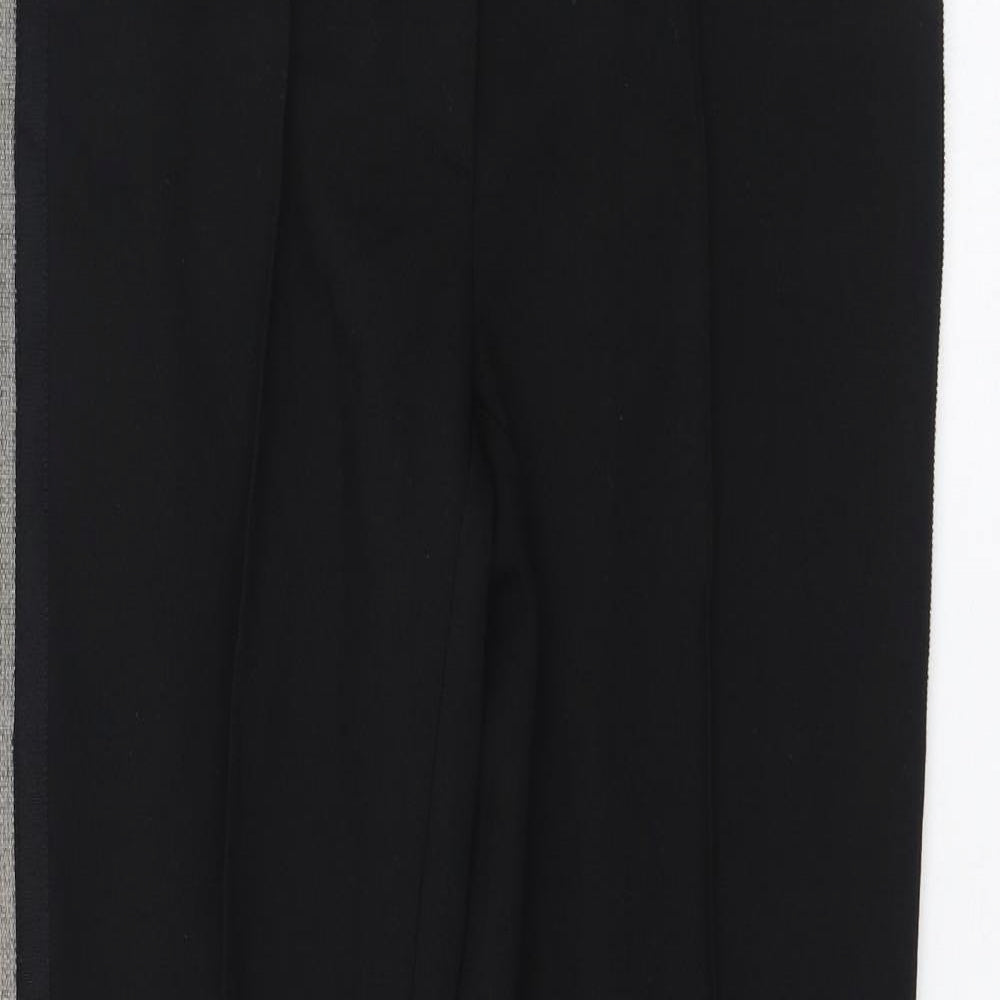 Airfield Womens Black  Viscose Trousers  Size 32 L29 in Regular Zip