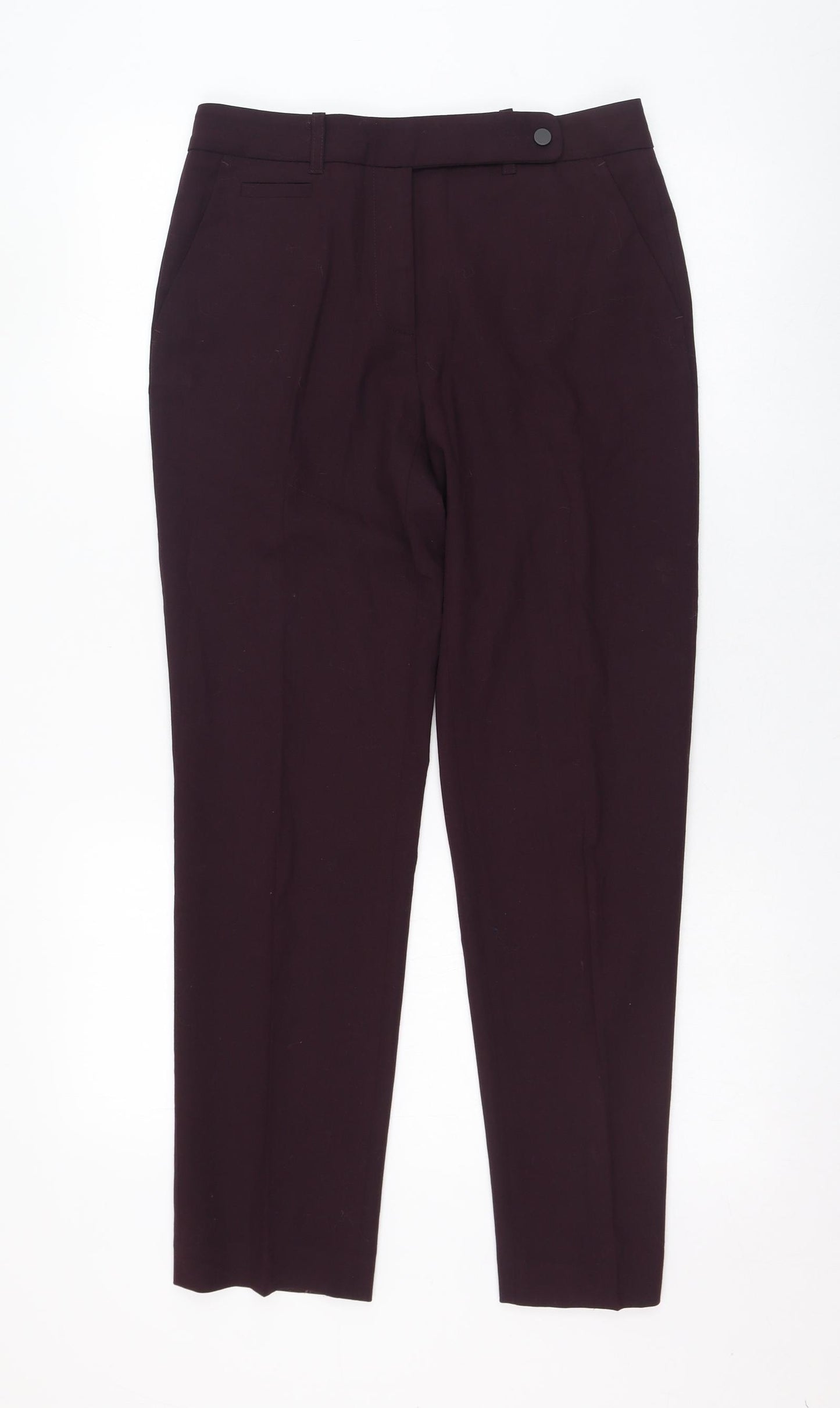 Gerard Darel Womens Purple  Polyamide Trousers  Size 36 L28 in Regular Zip